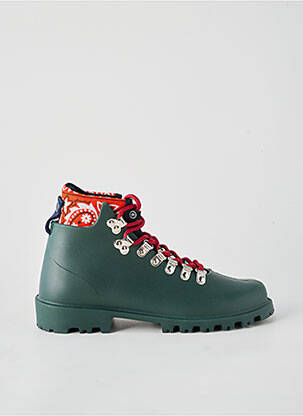 Baskets bout rond talon plat jusqu'à 3cm vert ARIZONA LOVE femme