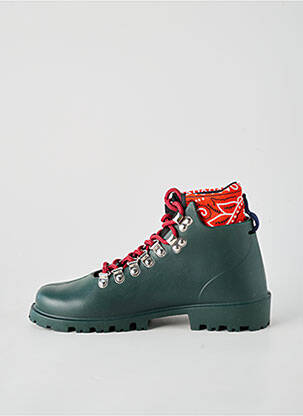 Baskets bout rond talon plat jusqu'à 3cm vert ARIZONA LOVE femme