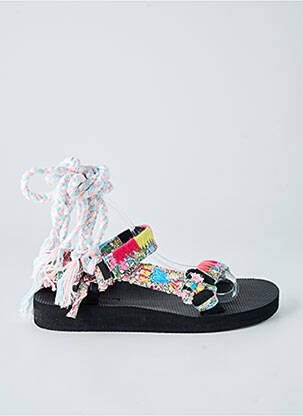 Mules/sabots matière lisse talon plat jusqu'à 3cm noir ARIZONA LOVE femme
