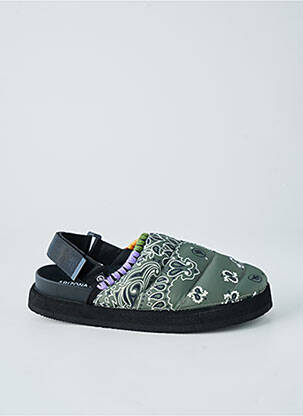Mules/sabots talon plat jusqu'à 3cm vert ARIZONA LOVE femme