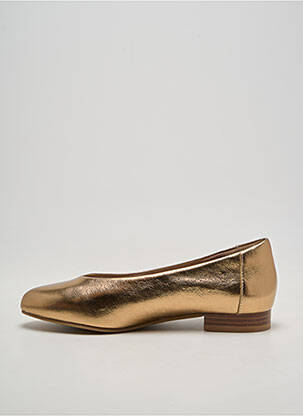 Ballerines matière lisse talon plat jusqu'à 3cm or DAMART femme