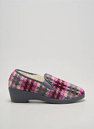 Chaussons/pantoufles  talon de 4 à 6cm gris SEDAGYL femme