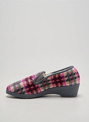 Chaussons/pantoufles  talon de 4 à 6cm gris SEDAGYL femme