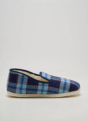 Chaussons/pantoufles bout rond bout rond bleu SEDAGYL homme