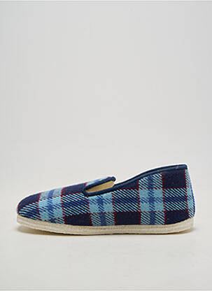 Chaussons/pantoufles bout rond bout rond bleu SEDAGYL homme