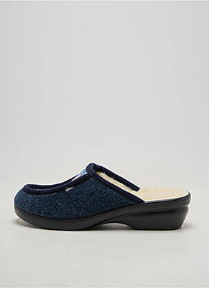 Chaussons/pantoufles  talon de 4 à 6cm bleu SEDAGYL femme