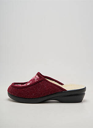 Chaussons/pantoufles  talon de 4 à 6cm rouge SEDAGYL femme