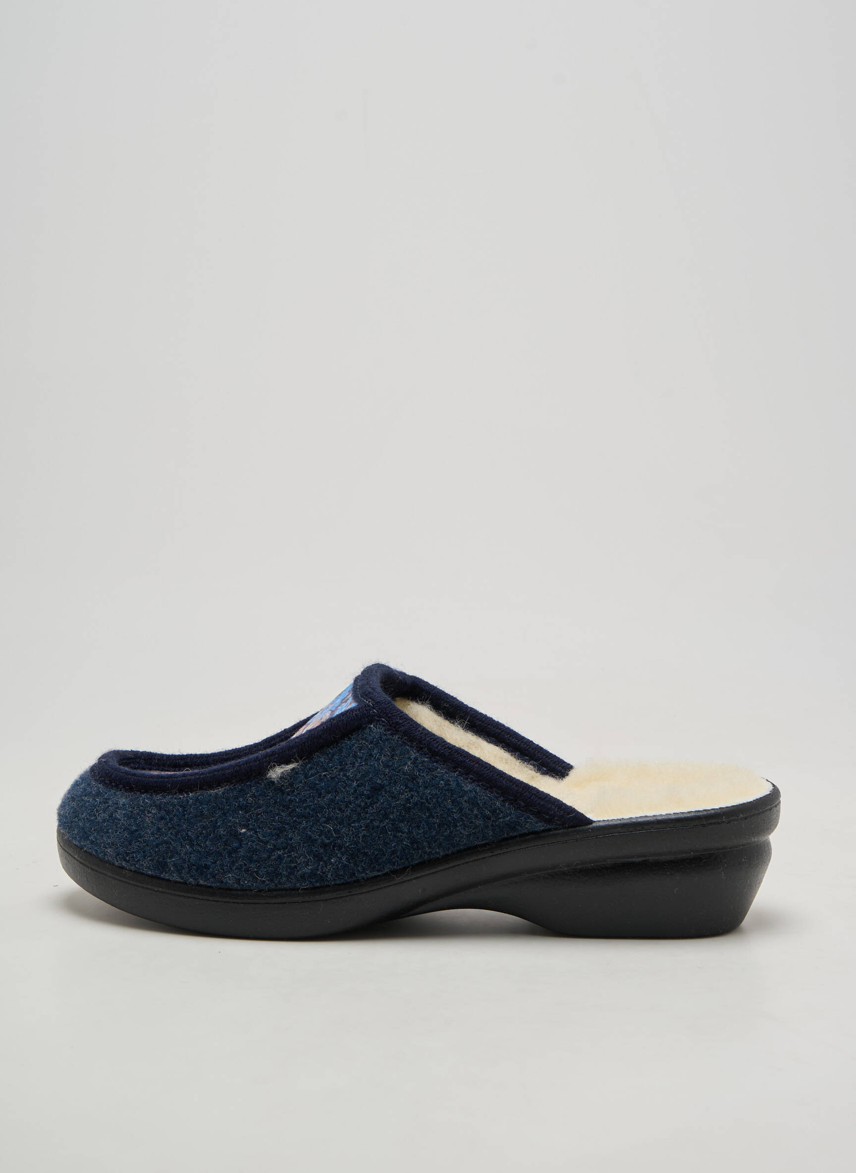 Chaussons/pantoufles  talon de 4 à 6cm bleu SEDAGYL femme