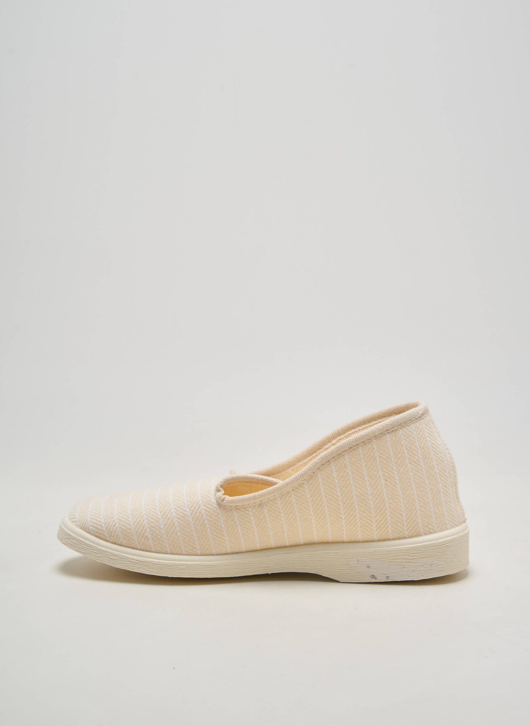 Chaussons/pantoufles bout rond talon plat jusqu'à 3cm beige DAMART femme