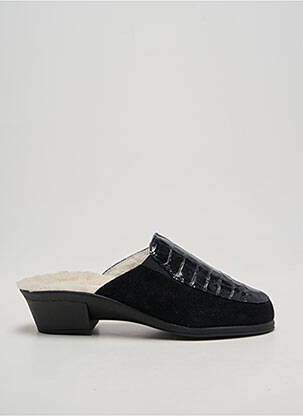 Chaussons/pantoufles fourrée talon de 4 à 6cm noir SEDAGYL femme