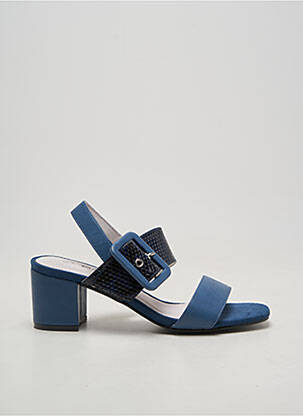 Sandales/nu pieds fermeture boucle(s) talon de 4 à 6cm bleu DAMART femme