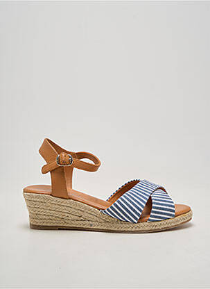 Sandales/nu pieds talon compensé talon de 4 à 6cm bleu DAMART femme