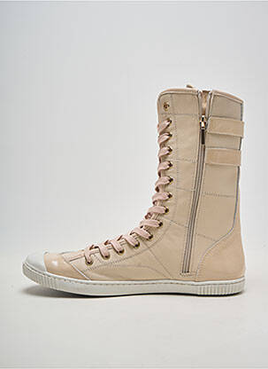 Bottes bout rond talon plat jusqu'à 3cm rose PATAUGAS femme