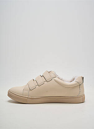 Baskets bout rond talon plat jusqu'à 3cm beige DAMART femme
