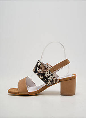 Sandales/nu pieds fermeture boucle(s) talon de 4 à 6cm marron DAMART femme