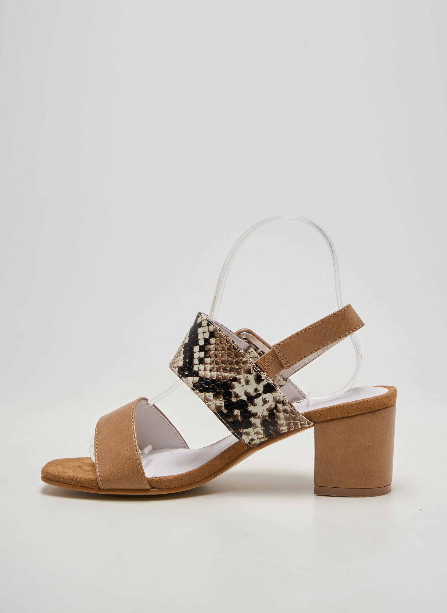 Sandales/nu pieds fermeture boucle(s) talon de 4 à 6cm marron DAMART femme