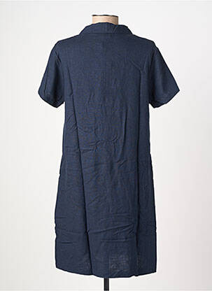 Robe courte manches courtes manches courtes bleu BASTINGAGE femme
