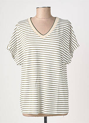 T-shirt coupe droite manches courtes vert DREAM VALLEY femme