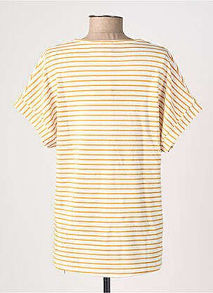 T-shirt coupe droite manches courtes jaune DREAM VALLEY femme