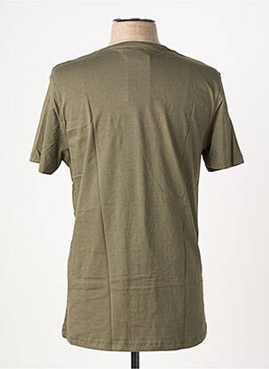 T-shirt broderie manches courtes vert OAKS VALLEY homme