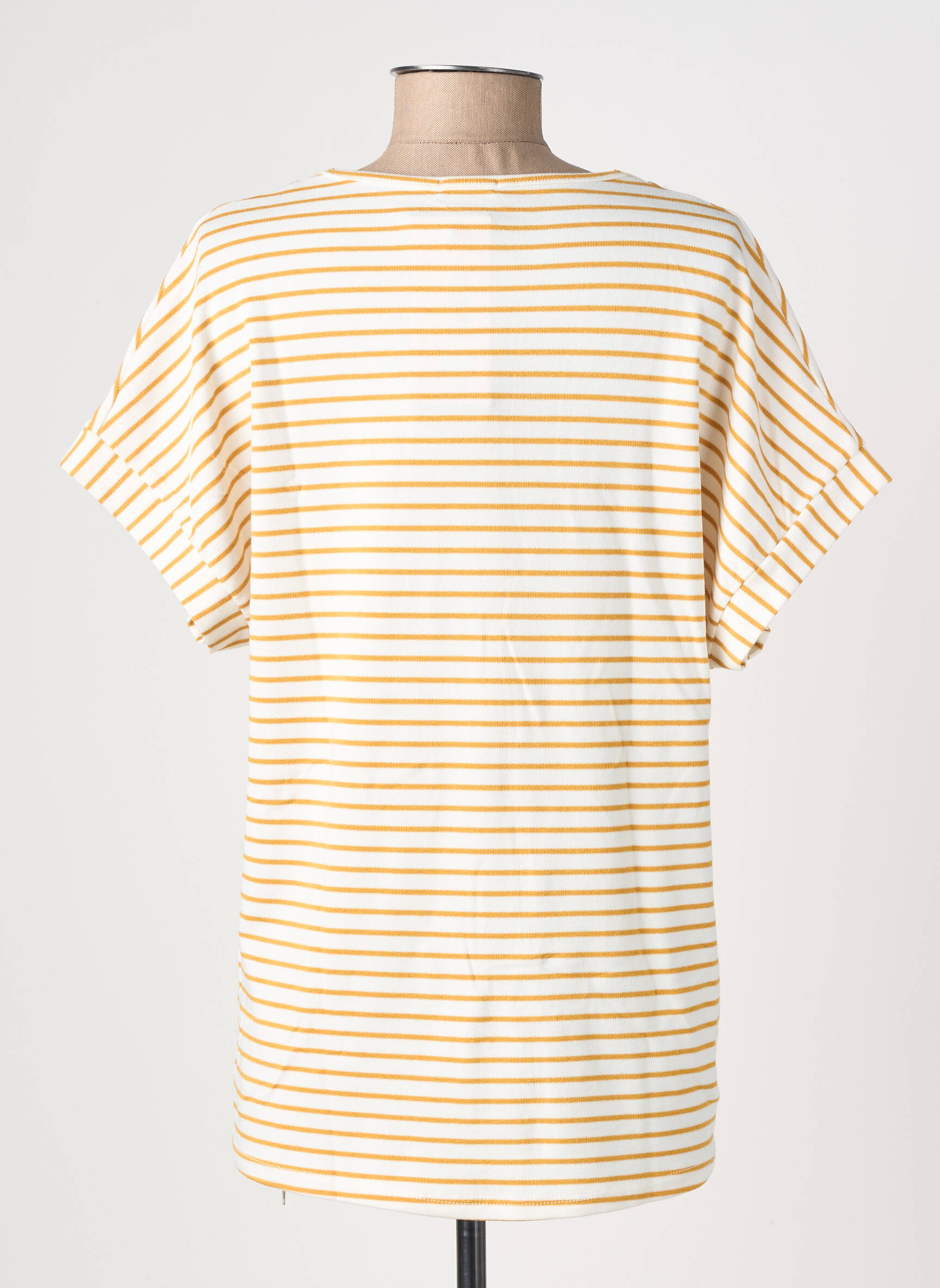 T-shirt coupe droite manches courtes jaune DREAM VALLEY femme