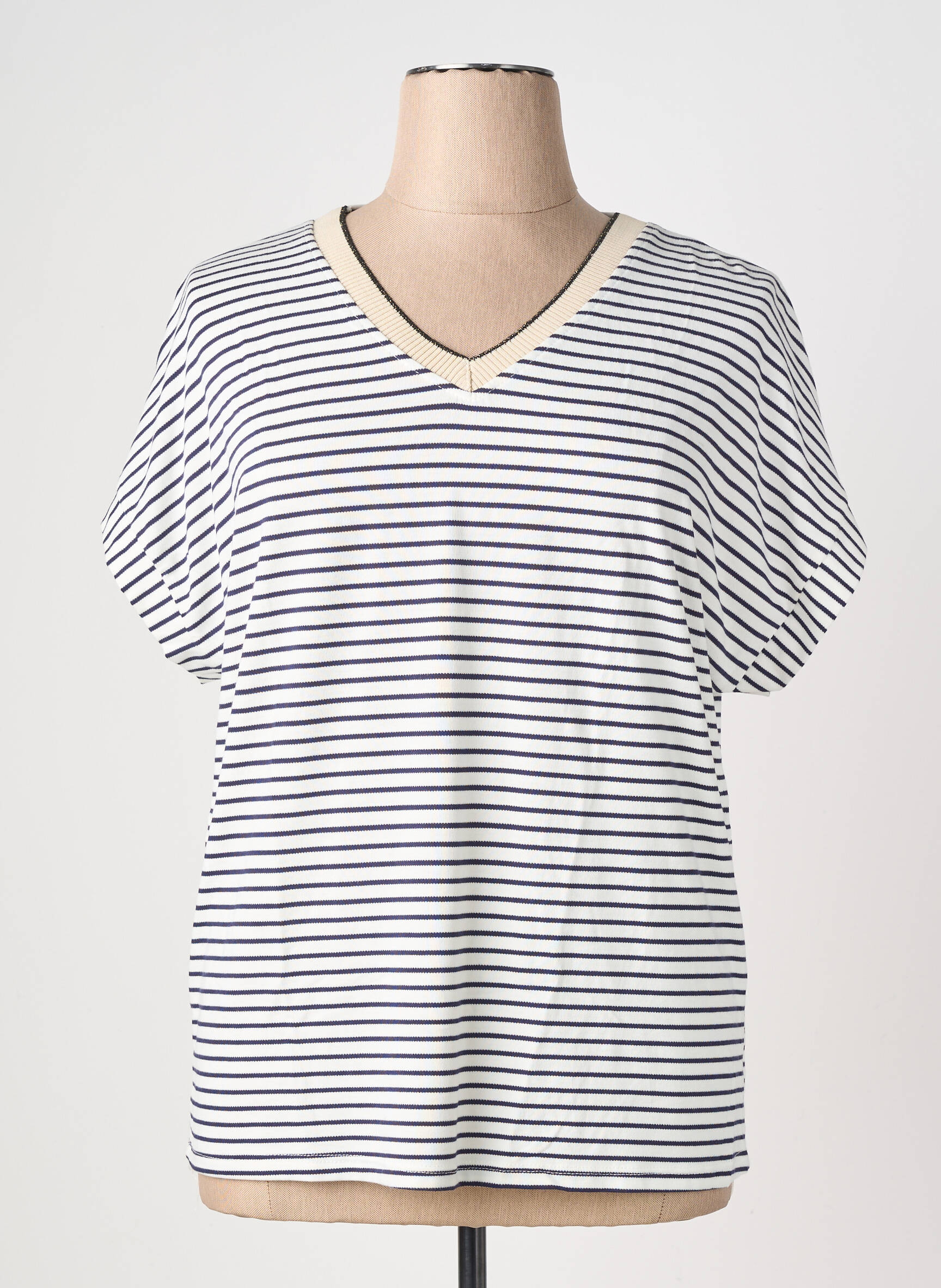 T-shirt coupe droite manches courtes noir DREAM VALLEY femme
