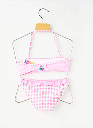 Maillot de bain 2 pièces stretch rose LAGON BLEU fille