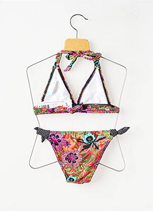 Maillot de bain 2 pièces stretch violet LAGON BLEU fille