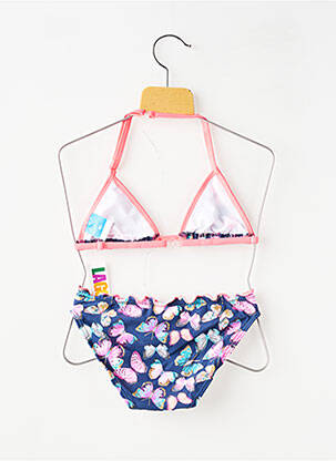 Maillot de bain 2 pièces stretch bleu LAGON BLEU fille