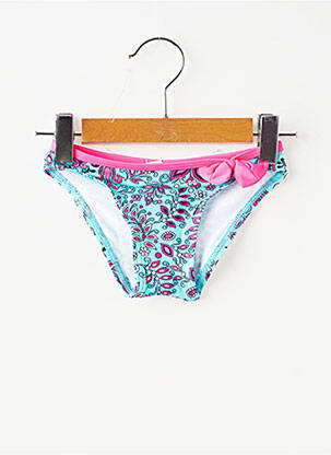 Bas de maillot de bain imprimé fantaisie bleu LAGON BLEU fille