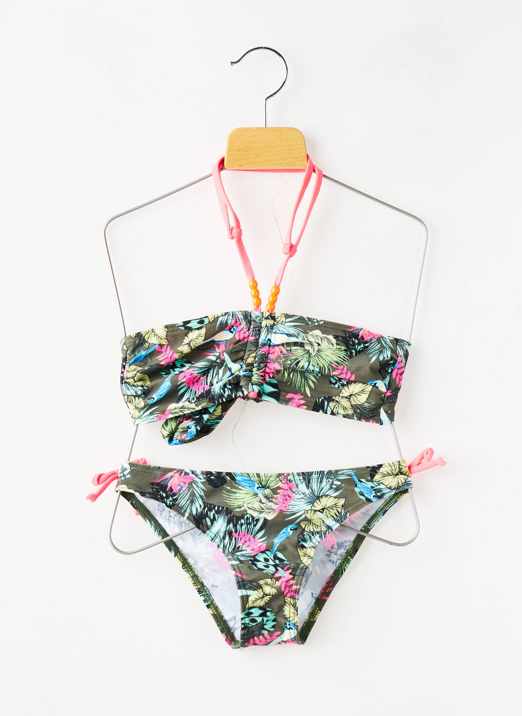 Maillot de bain 2 pièces stretch vert LAGON BLEU fille