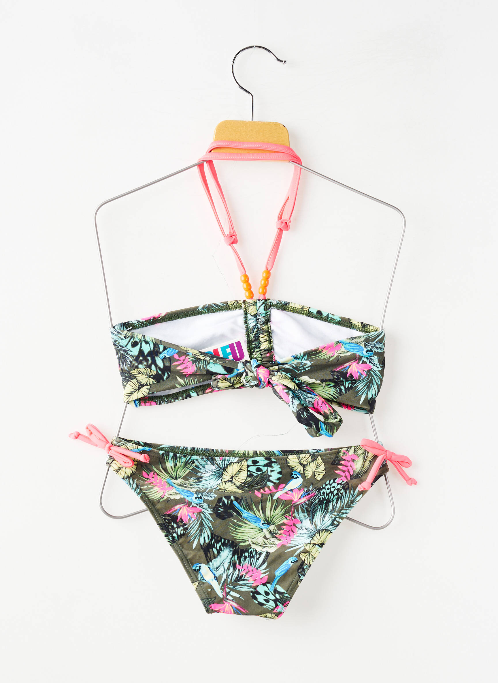 Maillot de bain 2 pièces stretch vert LAGON BLEU fille