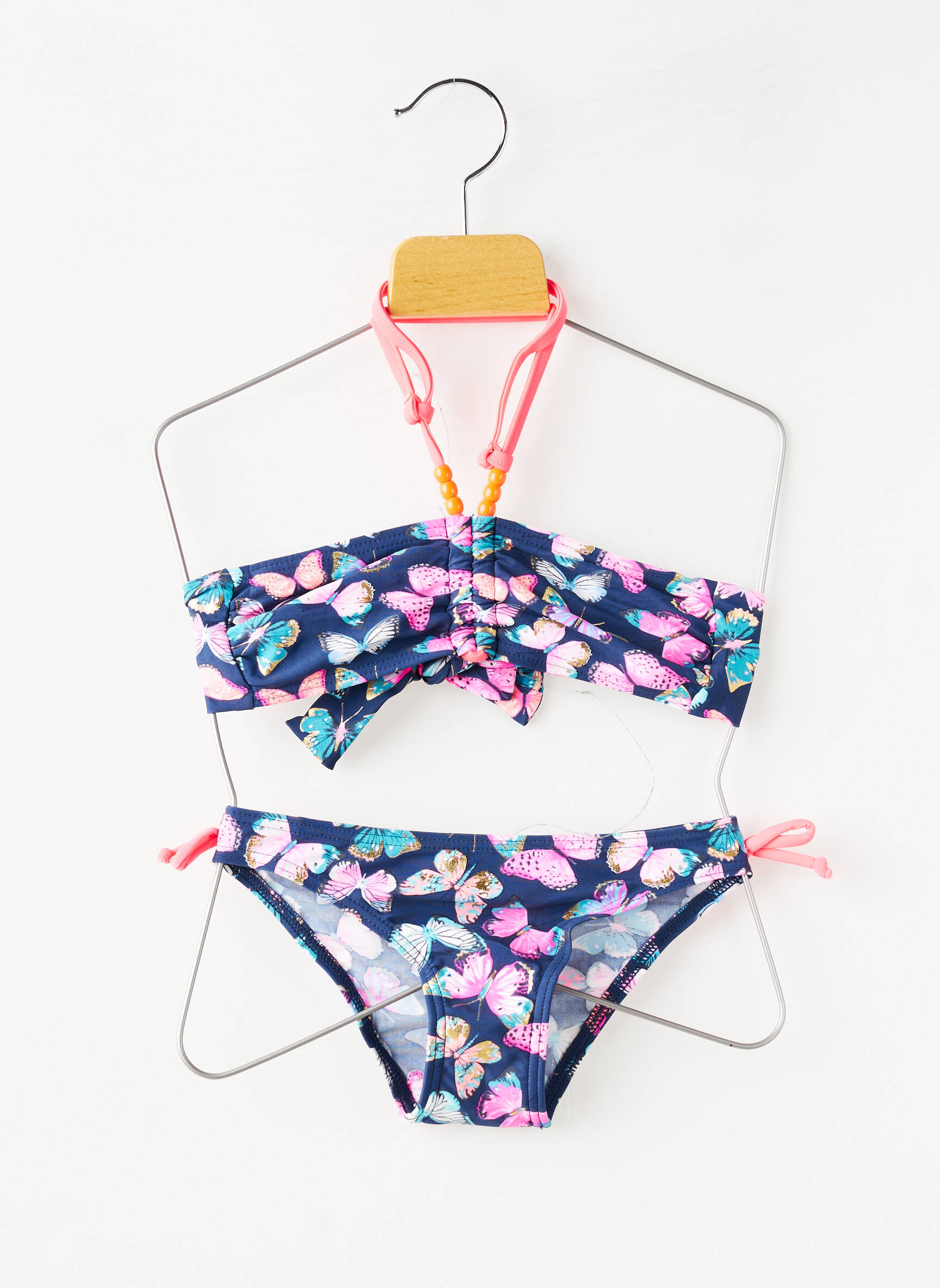 Maillot de bain 2 pièces stretch bleu LAGON BLEU fille