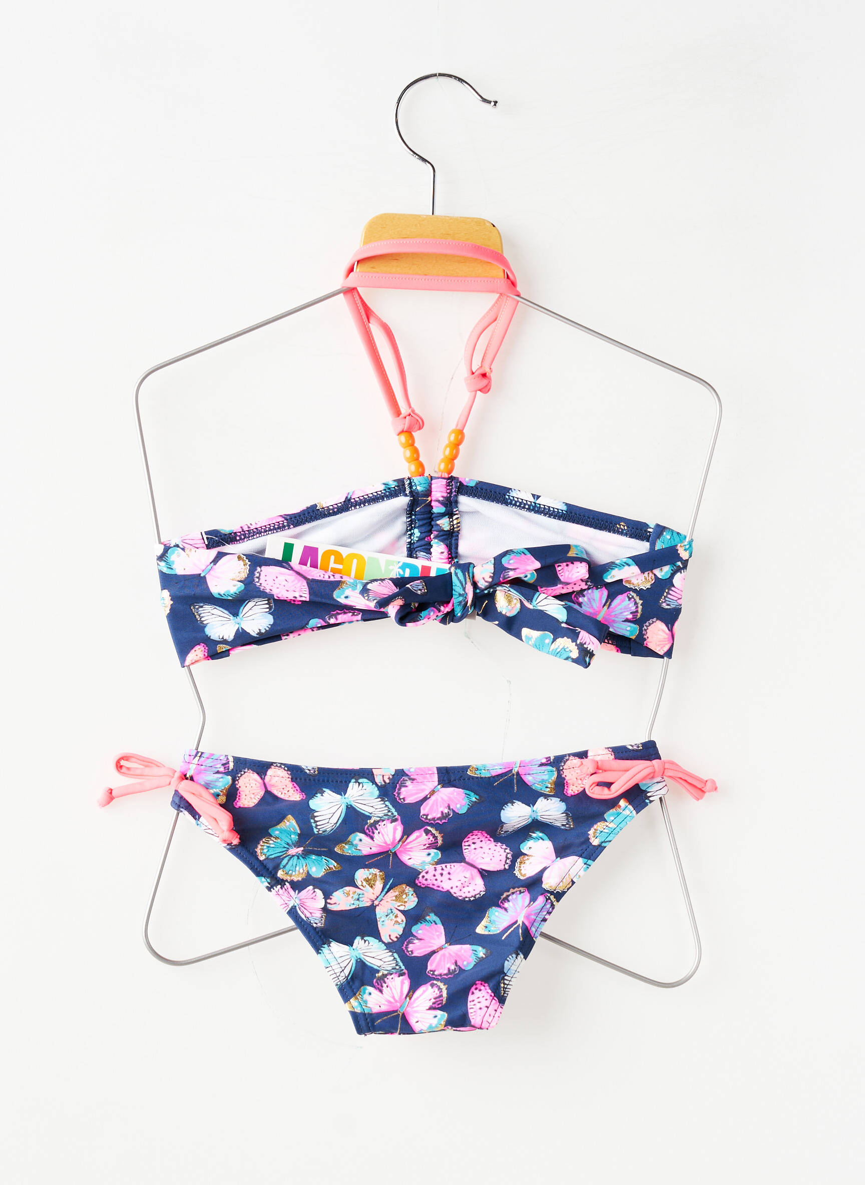 Maillot de bain 2 pièces stretch bleu LAGON BLEU fille