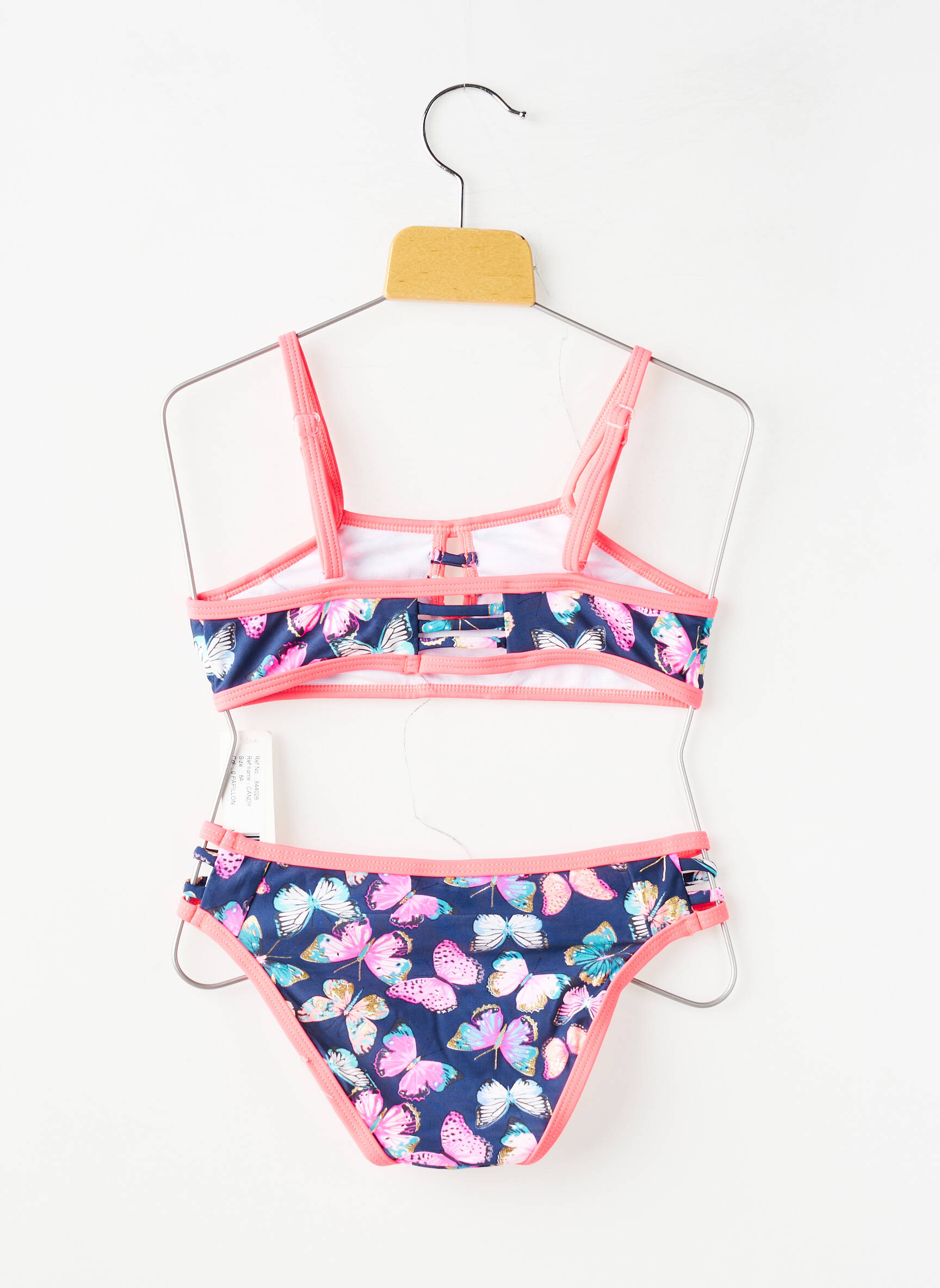 Maillot de bain 2 pièces stretch bleu LAGON BLEU fille