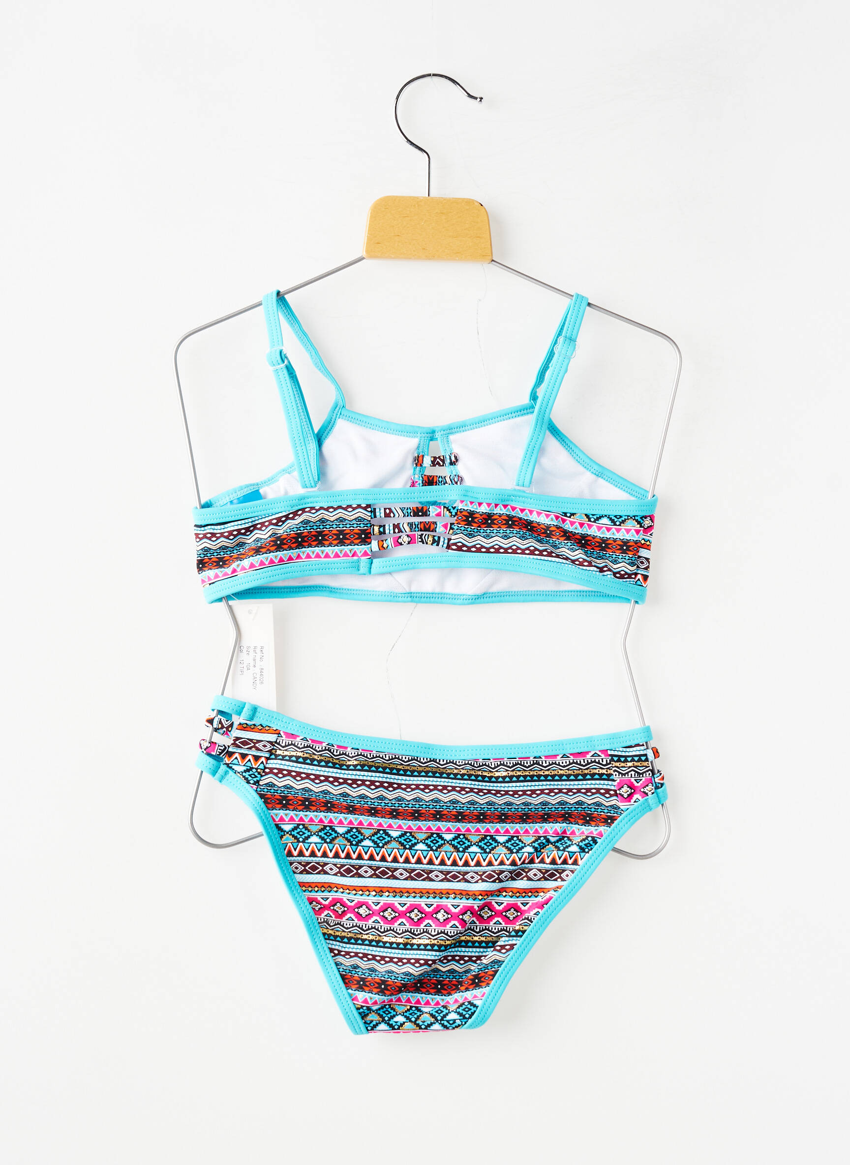 Maillot de bain 2 pièces stretch bleu LAGON BLEU fille