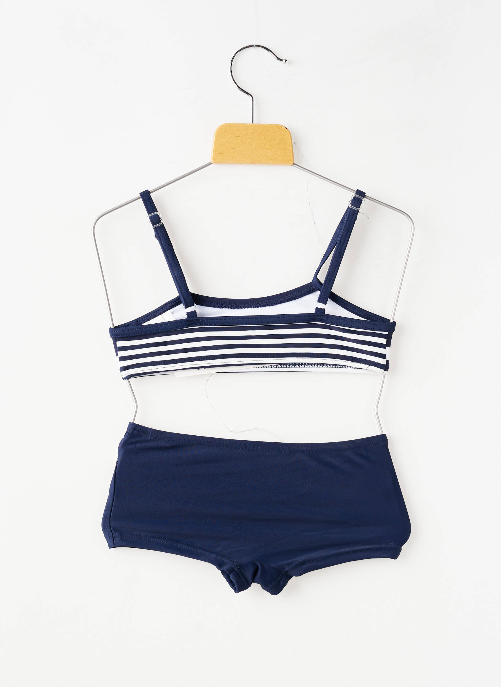 Maillot de bain 2 pièces imprimé rayures bleu LAGON BLEU fille