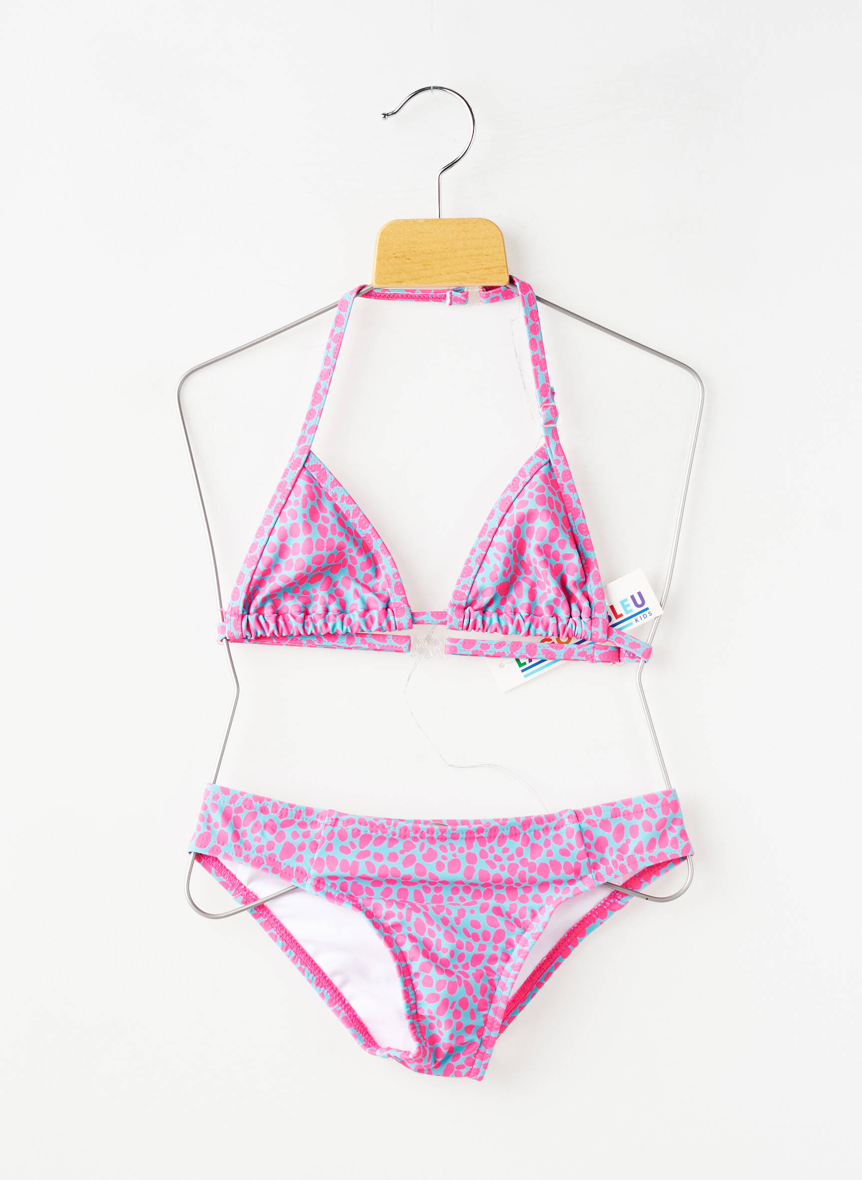Maillot de bain 2 pièces stretch rose LAGON BLEU fille