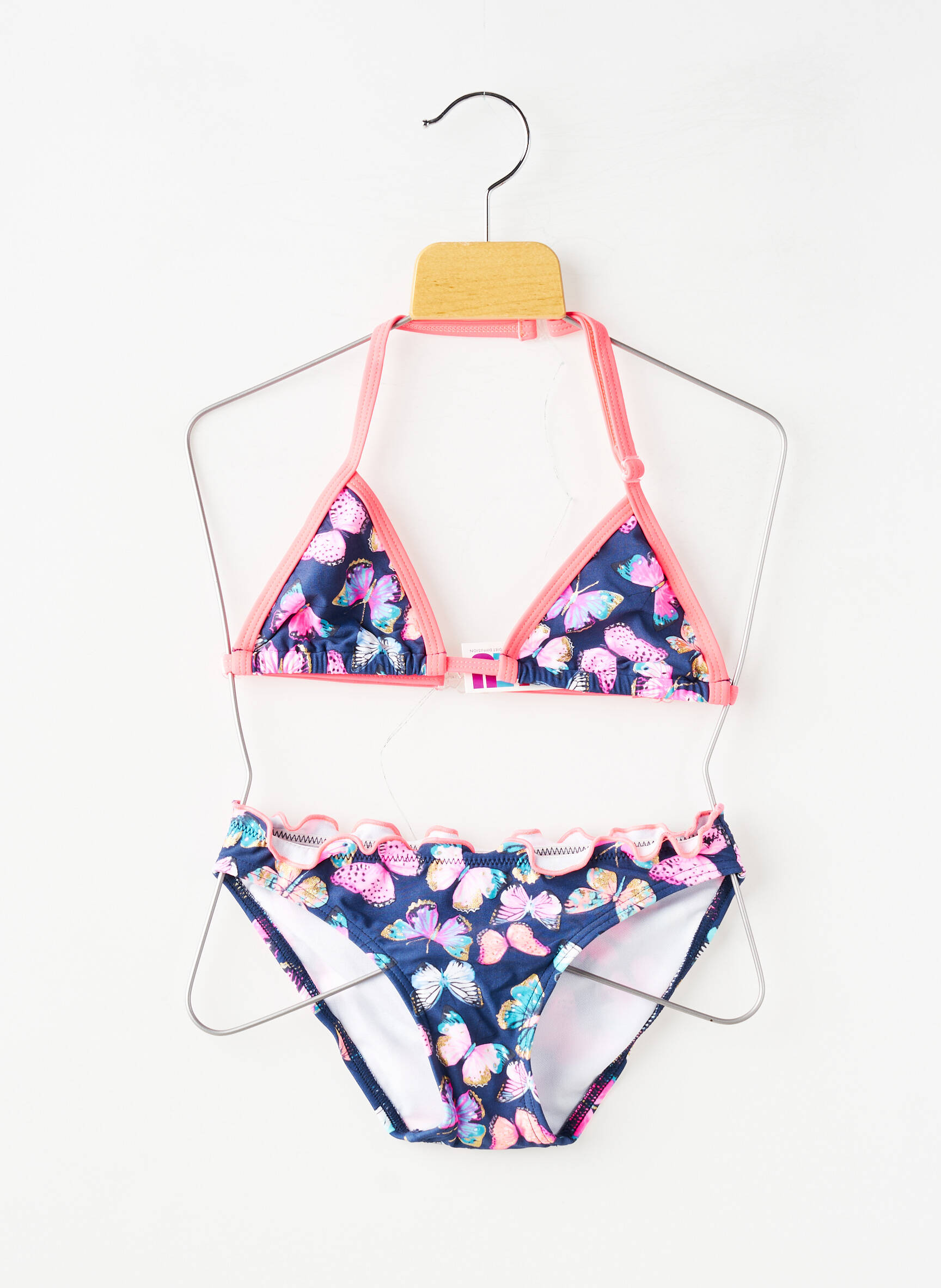 Maillot de bain 2 pièces stretch bleu LAGON BLEU fille