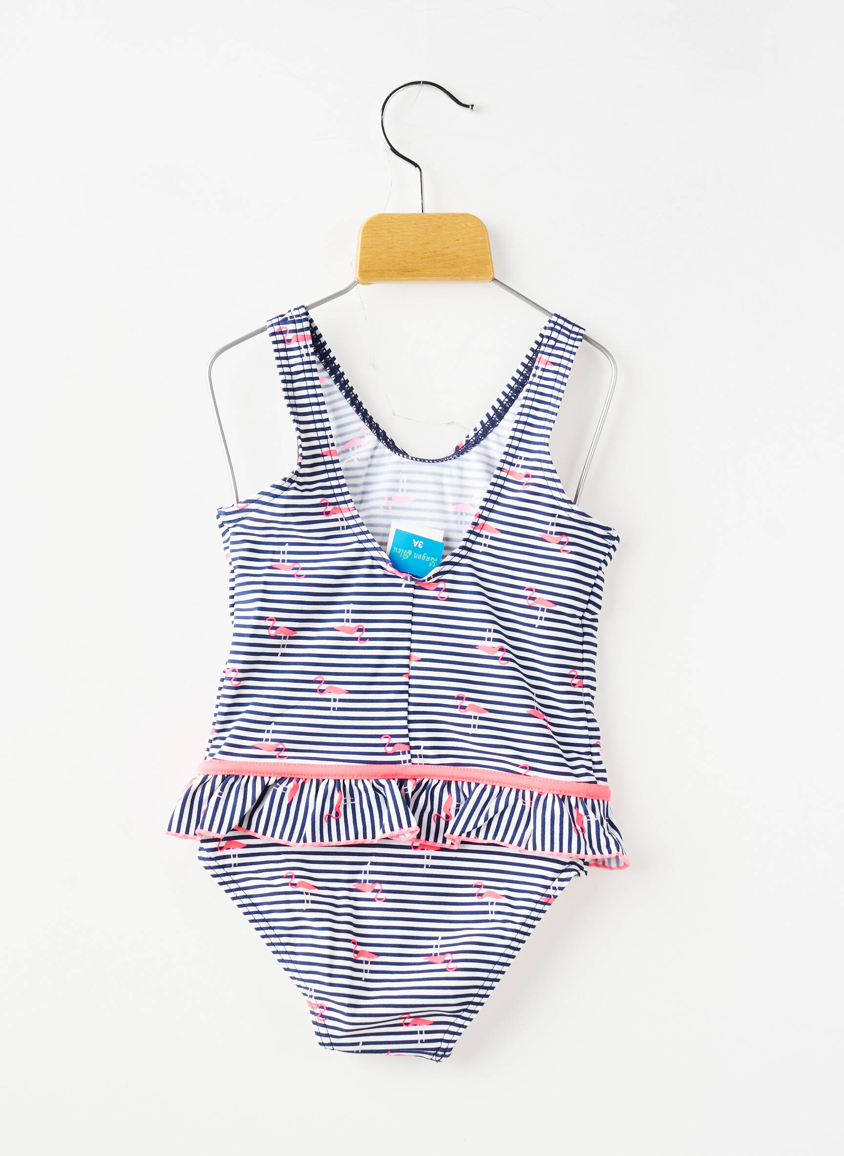 Maillot de bain 1 pièce stretch bleu LAGON BLEU fille