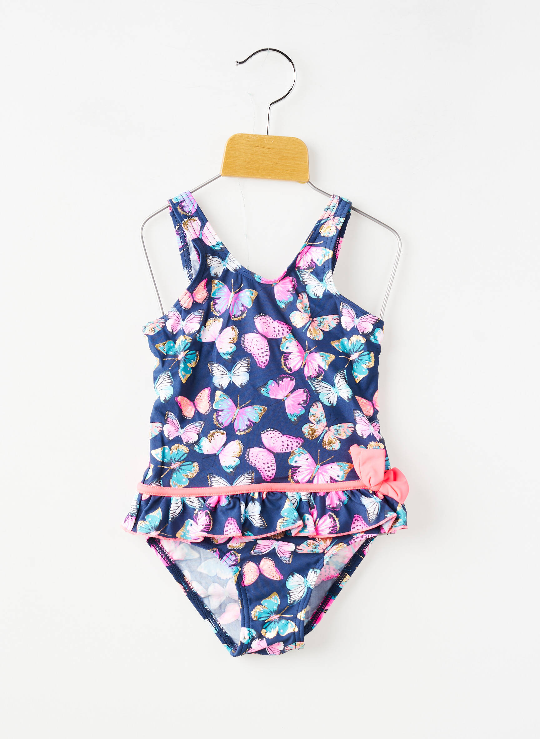 Maillot de bain 1 pièce stretch bleu LAGON BLEU fille