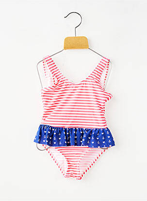 Maillot de bain 1 pièce brassieres rose BEACHWEAR fille