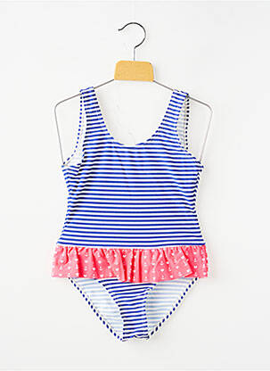 Maillot de bain 1 pièce brassieres bleu BEACHWEAR fille
