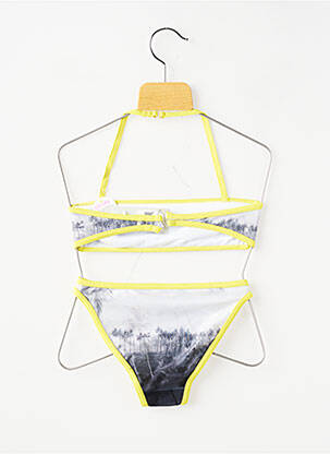 Maillot de bain 2 pièces stretch gris BEACHWEAR fille