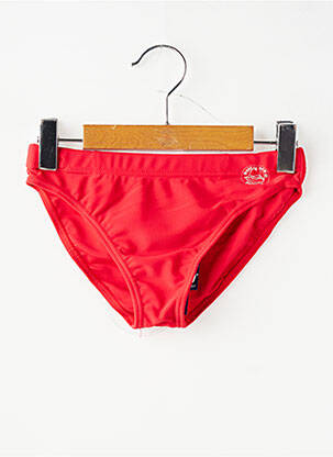 Slip de bain stretch rouge MONDACA garçon