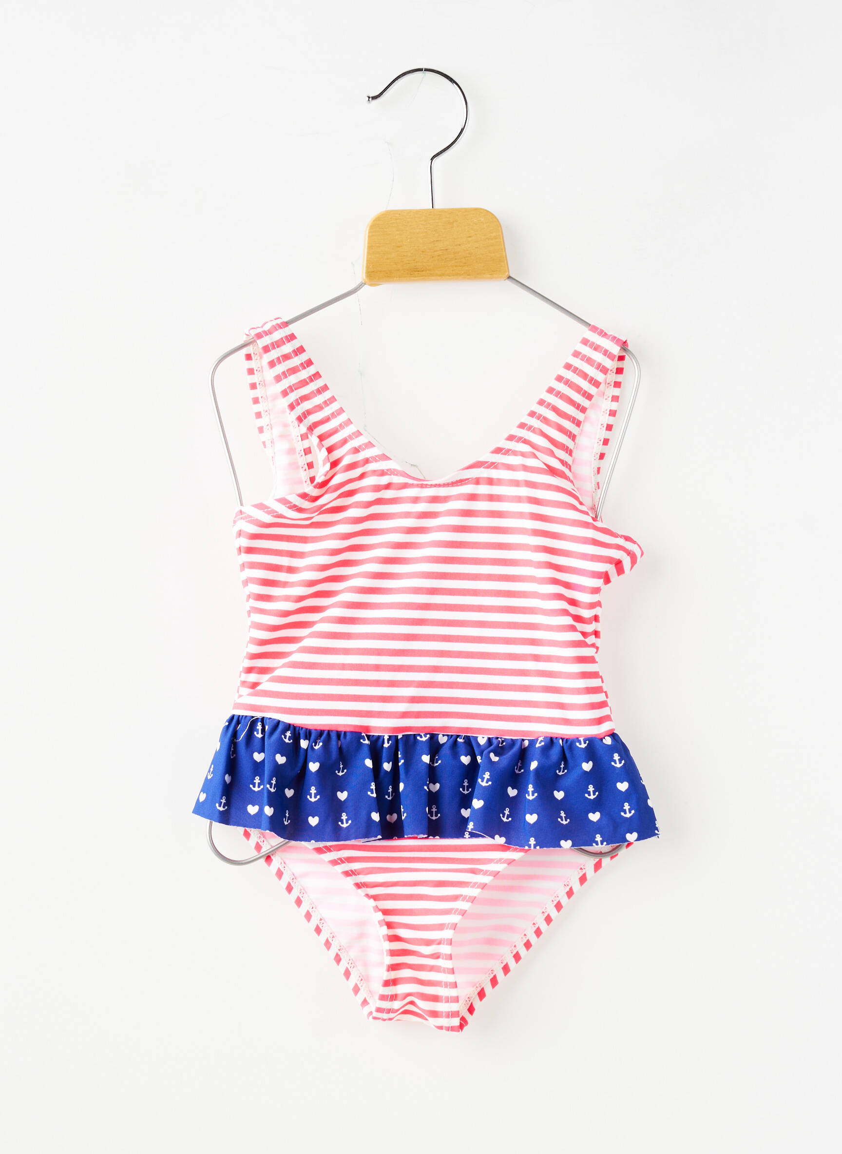 Maillot de bain 1 pièce brassieres rose BEACHWEAR fille