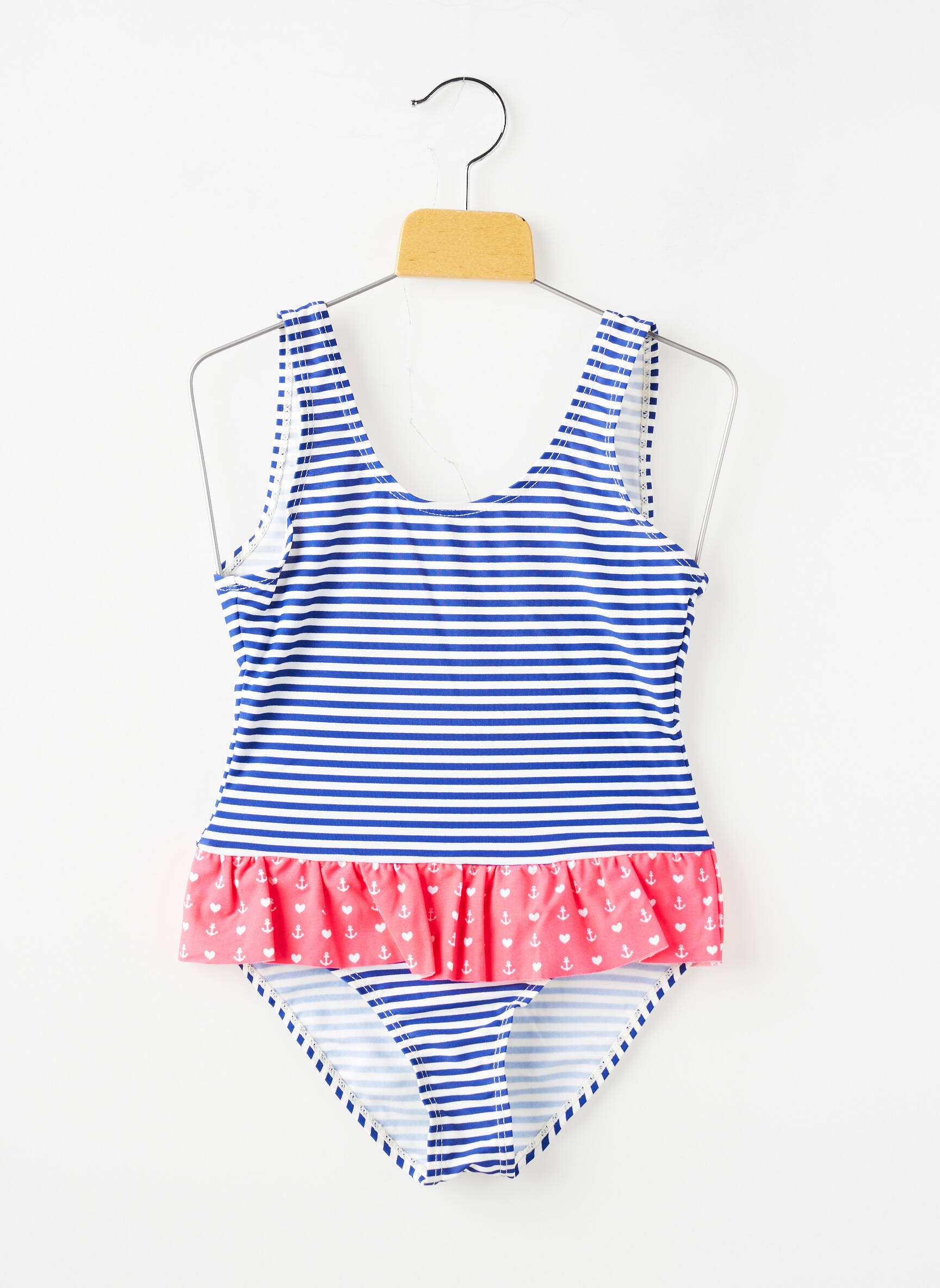 Maillot de bain 1 pièce brassieres bleu BEACHWEAR fille