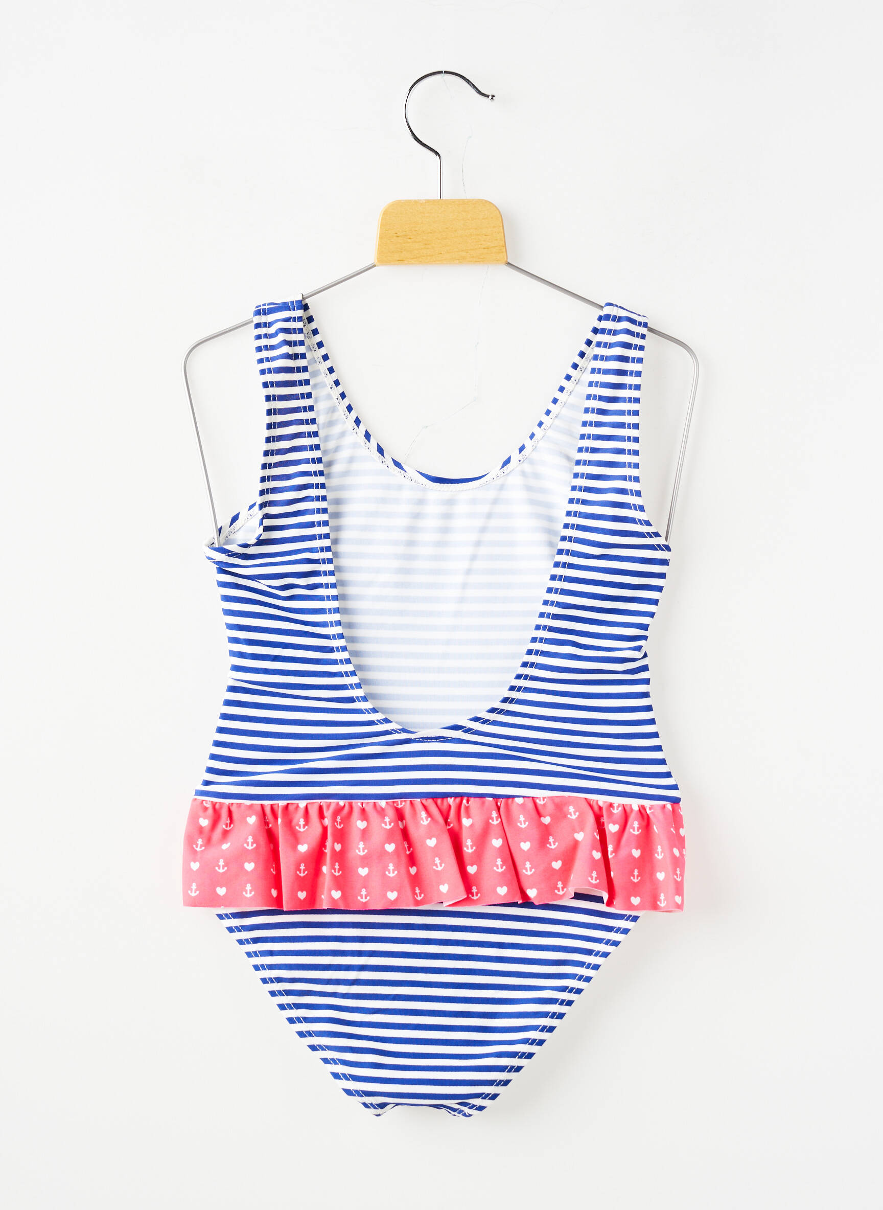 Maillot de bain 1 pièce brassieres bleu BEACHWEAR fille