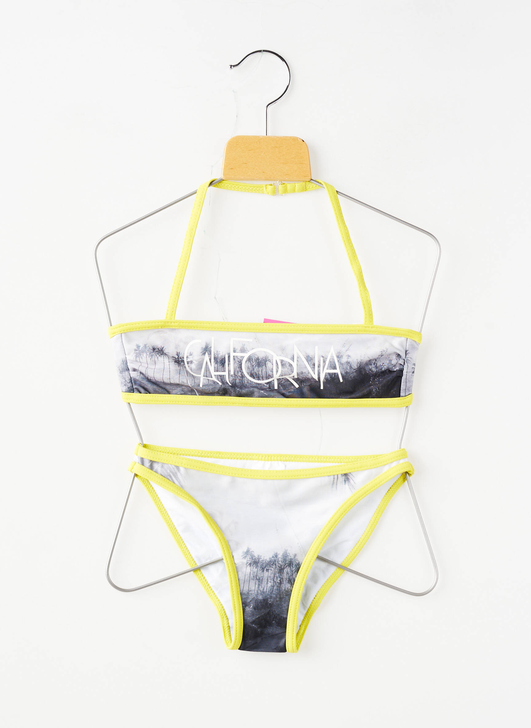 Maillot de bain 2 pièces stretch gris BEACHWEAR fille