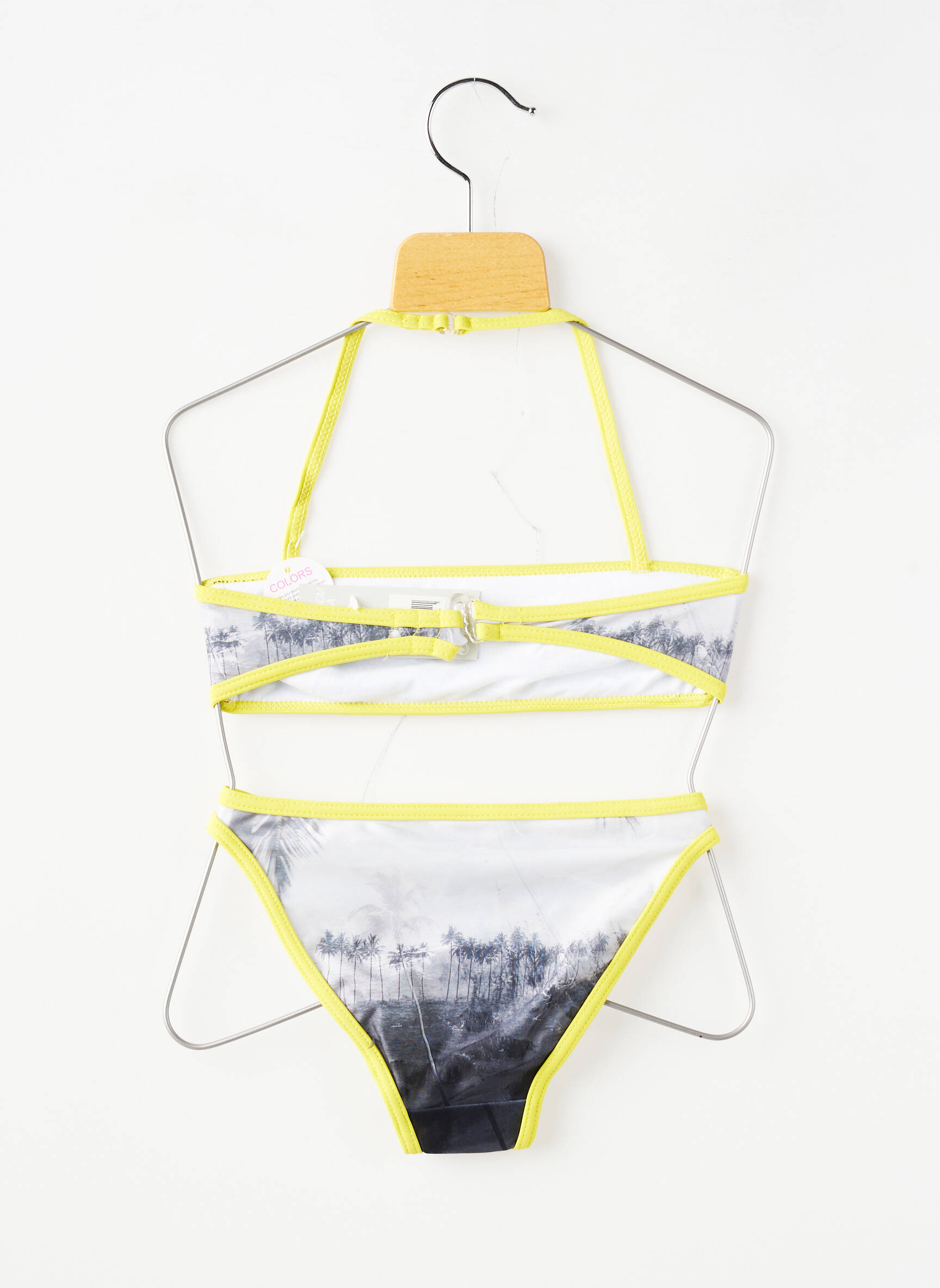 Maillot de bain 2 pièces stretch gris BEACHWEAR fille